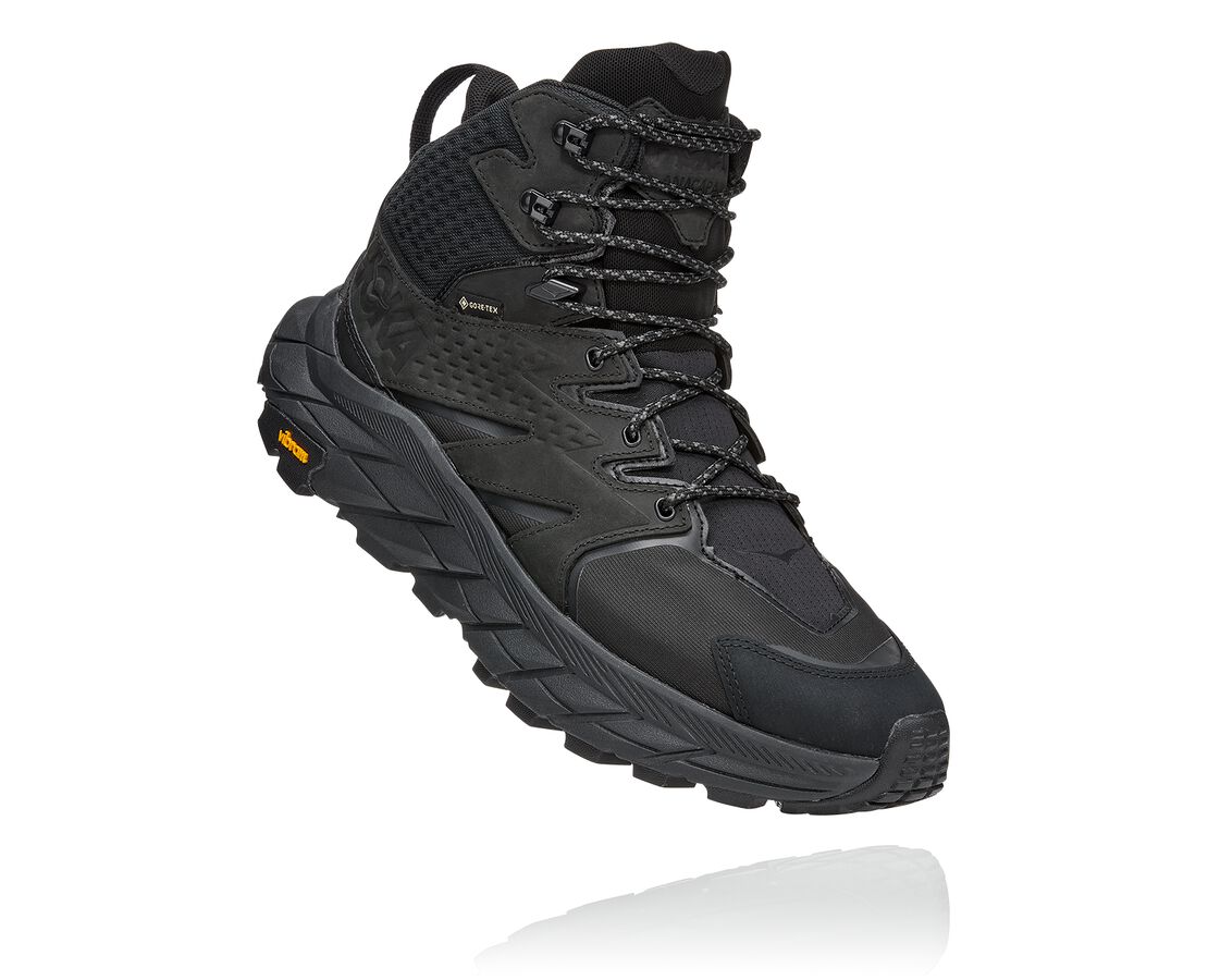 Hoka One One Anacapa Mid GORE-TEX Férfi Túrabakancs - Fekete [H7596-062]